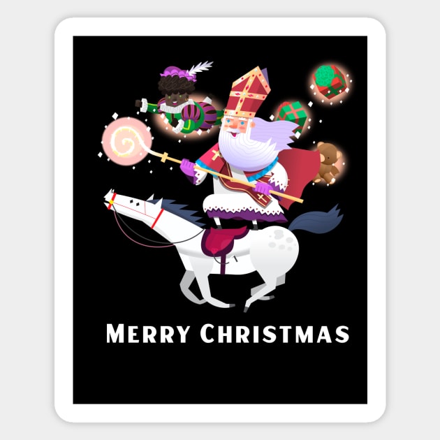 Merry Christmas Santa Claus Sticker by MONMON-75